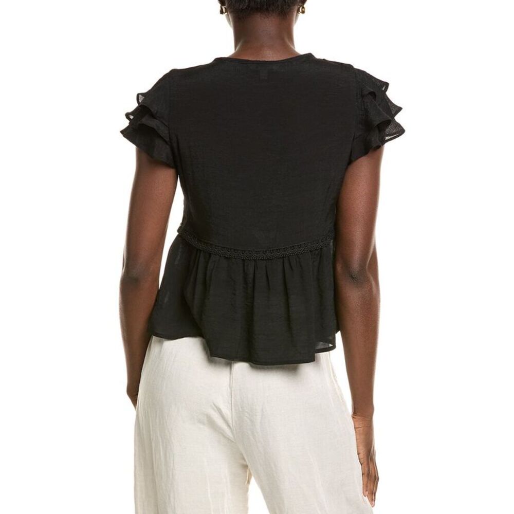 Nanette Nanette Lepore Womens  Blouse, Black - Picture 2 of 3